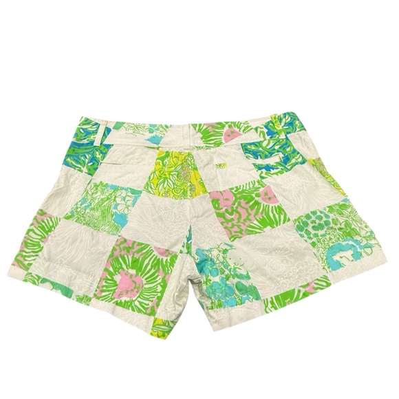 Lilly Pulitzer Womens The Callahan Short JUNGLE LIONESS PATCHWORK Shorts Size 10 - Picture 5 of 6